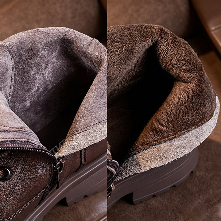 Sidonie | Bottines Orthopédiques à Lacets et Plateforme