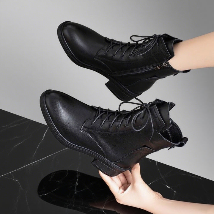 Joséphine | Bottines Orthopédiques à Lacets et Zip Latéral