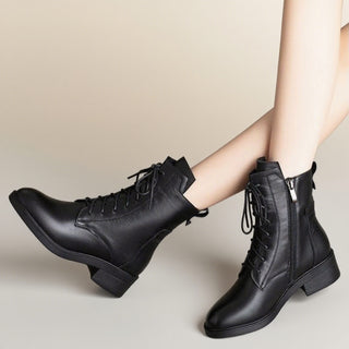 Joséphine | Bottines Orthopédiques à Lacets et Zip Latéral