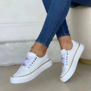 Charlotte baskets chic à détail doré Léonie Varenne vue 5