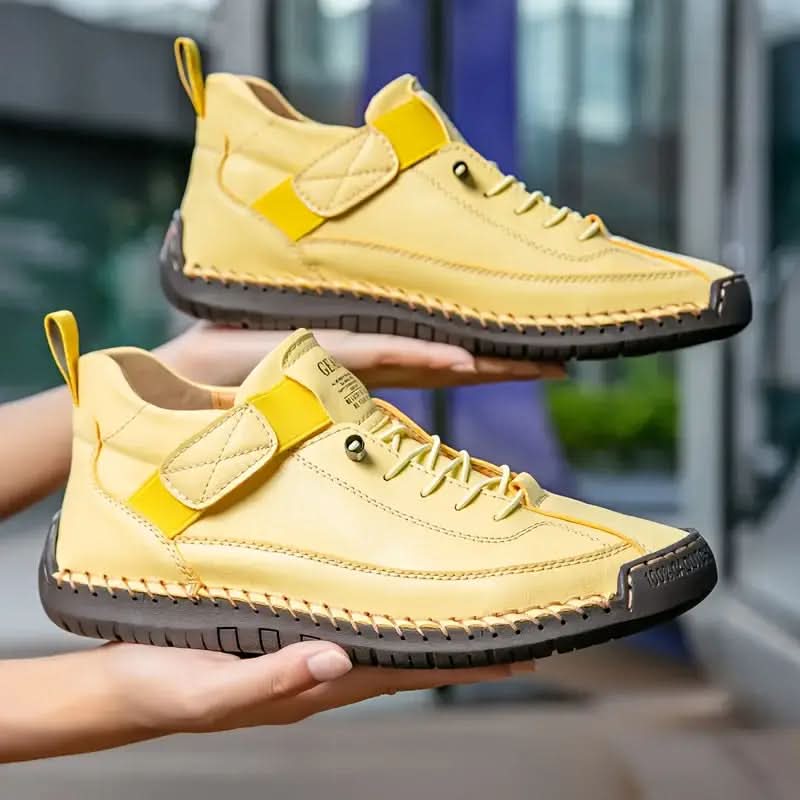 Élise | Baskets Confort à Bout Large - Jaune