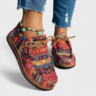 Zélie | Baskets en Tissu à Motifs Colorés