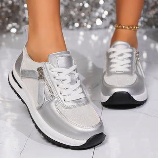 Sandrine baskets à reflets métallisés Léonie Varenne vue 9