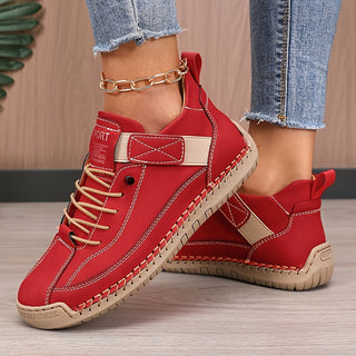 Enora | Baskets Souples à Enfiler — Rouge