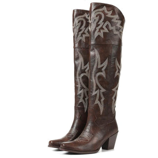 Joséphine bottes cuissardes style santiag Léonie Varenne vue 10