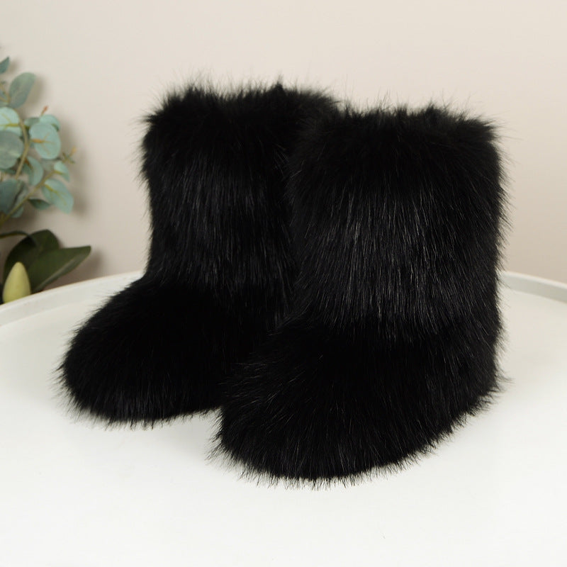 Ségolène bottes d'hiver mi-hautes fourrées Léonie Varenne vue 2