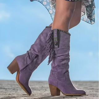 Héloïse bottes western à franges Léonie Varenne vue 2
