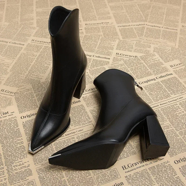 Noémie bottines chelsea à bout métallisé Léonie Varenne vue 1