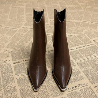Noémie bottines chelsea à bout métallisé Léonie Varenne vue 2