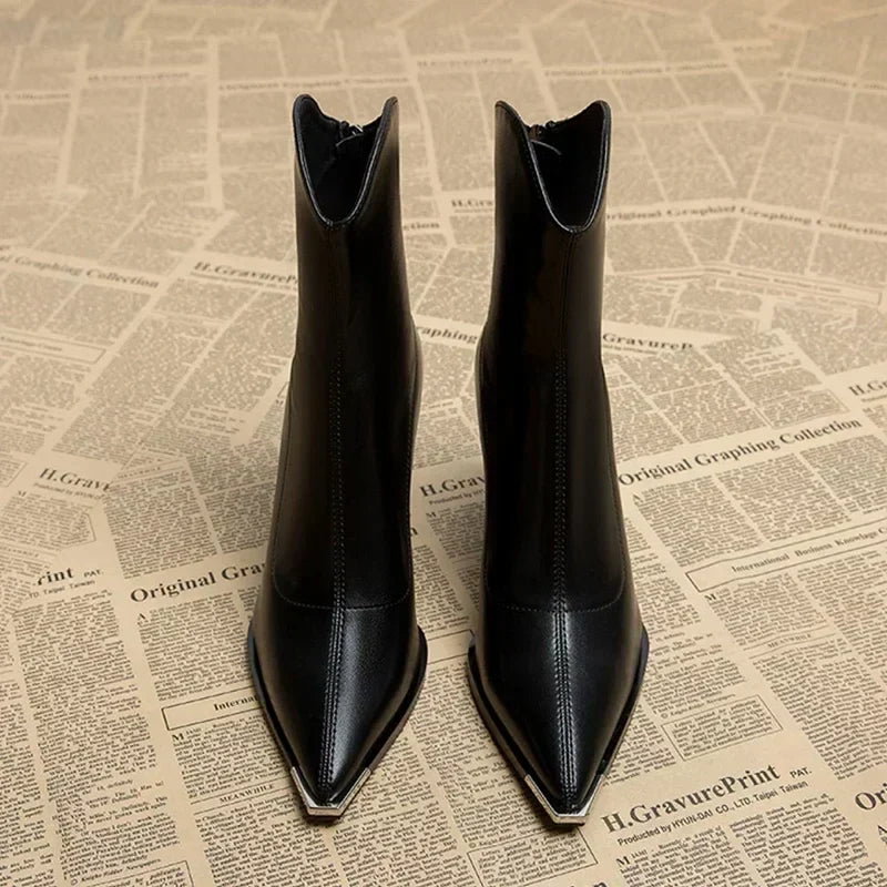 Noémie bottines chelsea à bout métallisé Léonie Varenne vue 3