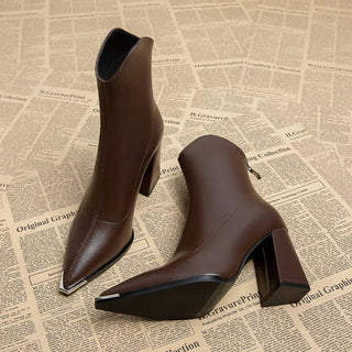 Noémie bottines chelsea à bout métallisé Léonie Varenne vue 5