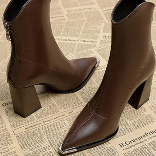 Noémie bottines chelsea à bout métallisé Léonie Varenne vue 8