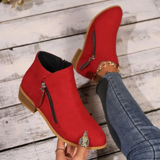 Capucine | Bottines Colorées à Zip Latéral