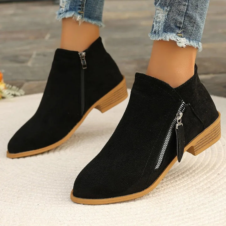 Capucine | Bottines Colorées à Zip Latéral