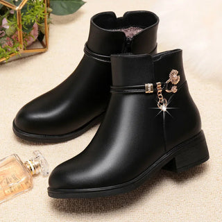 Constance | Bottines Doublées à Talon Bas