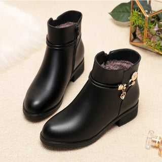 Constance | Bottines Doublées à Talon Bas