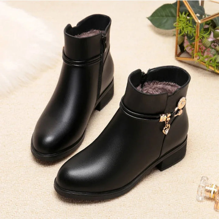Constance | Bottines Doublées à Talon Bas