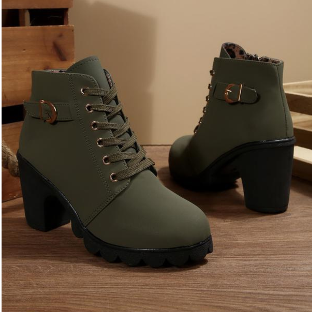 Romane bottines à lacets et boucle métallique Léonie Varenne vue 3