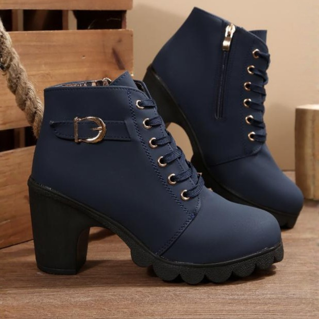 Romane bottines à lacets et boucle métallique Léonie Varenne vue 4