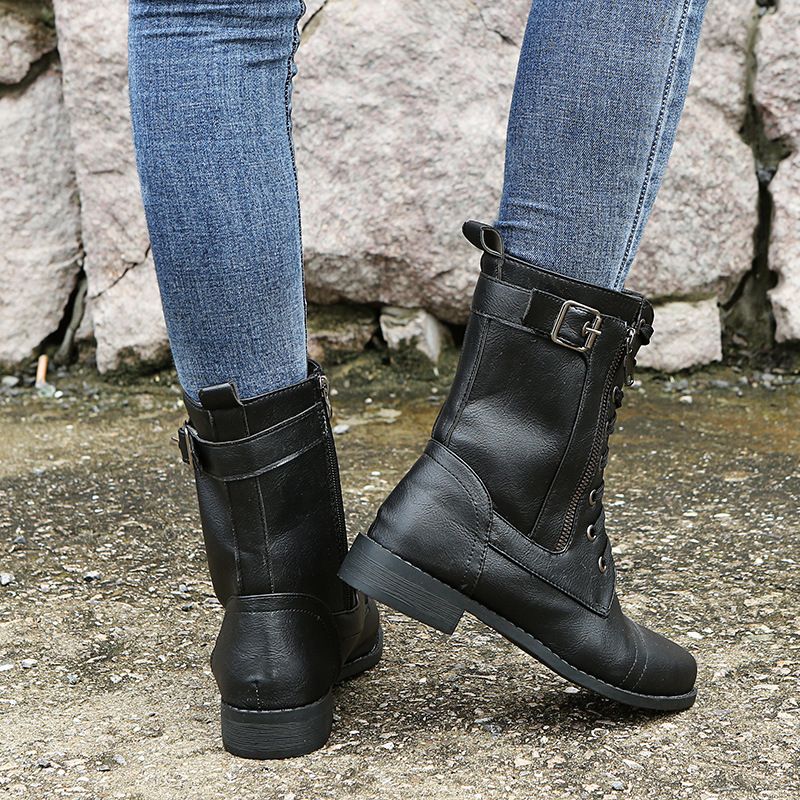 Nathalie bottines à lacets et zip latéral Léonie Varenne vue 10