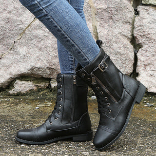 Nathalie bottines à lacets et zip latéral Léonie Varenne vue 11