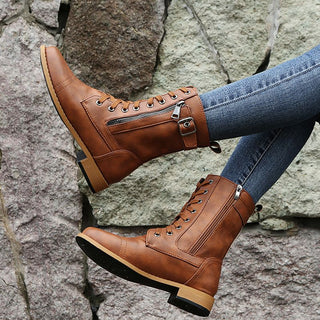 Nathalie bottines à lacets et zip latéral Léonie Varenne vue 6