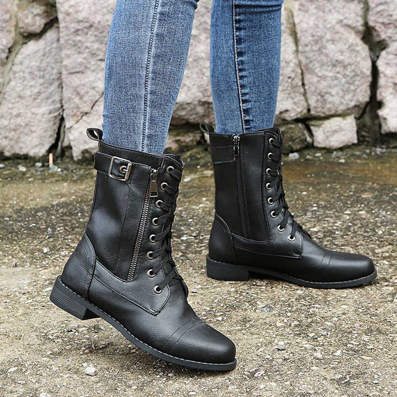 Nathalie bottines à lacets et zip latéral Léonie Varenne vue 7