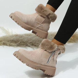 Maylis | Bottines Fourrées à Semelle Crantée