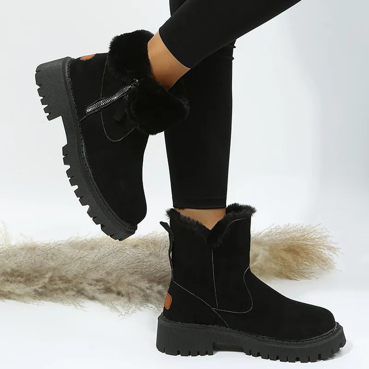 Maylis | Bottines Fourrées à Semelle Crantée