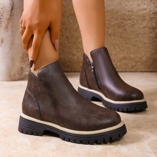 Rosalie | Bottines à Plateau et Zip Latéral