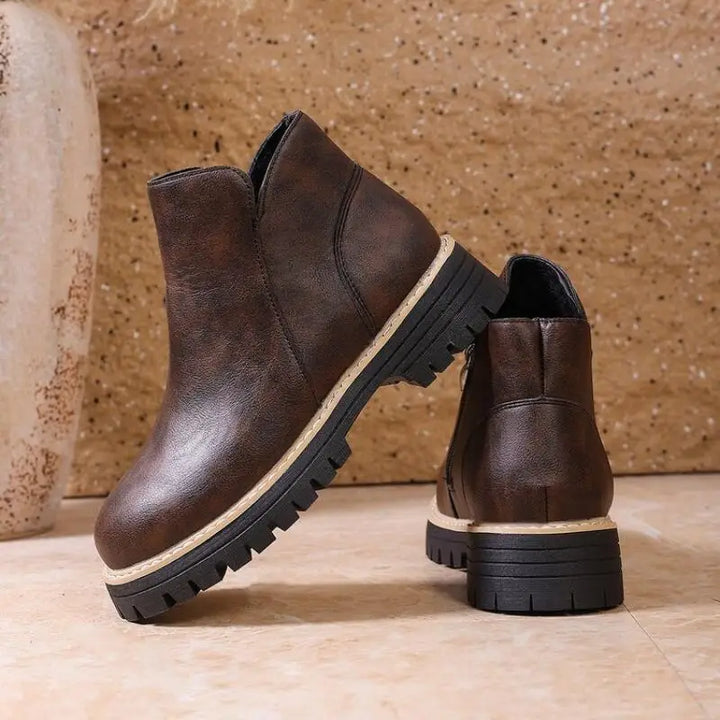 Rosalie | Bottines à Plateau et Zip Latéral