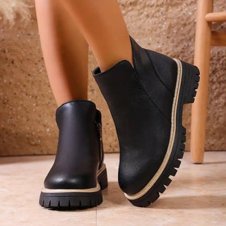 Rosalie | Bottines à Plateau et Zip Latéral
