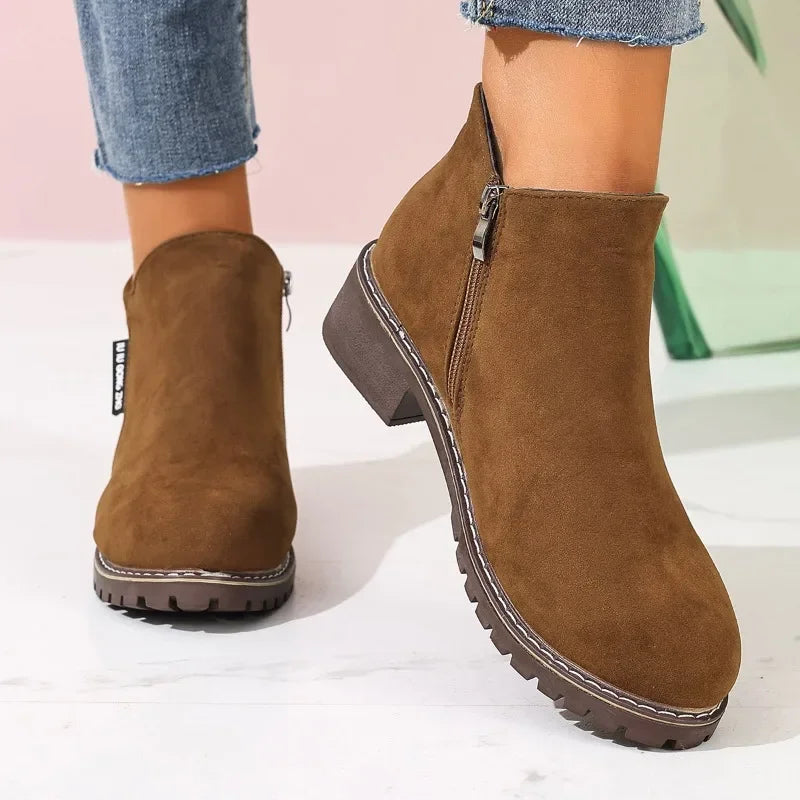 Adèle | Bottines à Plateforme et Talon Épais