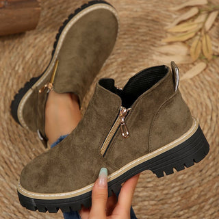 Blandine | Bottines Plateforme à Zip Latéral