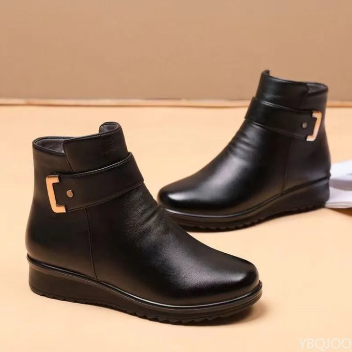 Sidonie | Bottines Plates d'Hiver Antidérapantes