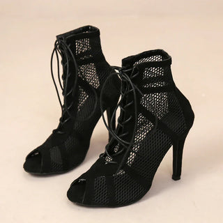 Gaëlle bottines en résille à lacets Léonie Varenne vue 4