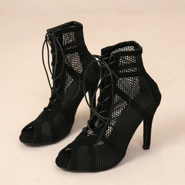 Gaëlle bottines en résille à lacets Léonie Varenne vue 4