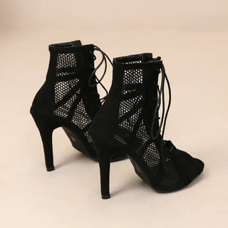 Gaëlle bottines en résille à lacets Léonie Varenne vue 5