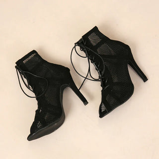 Gaëlle bottines en résille à lacets Léonie Varenne vue 6