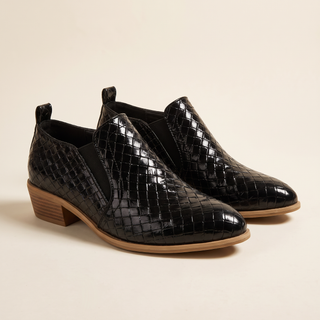 Églantine | Bottines Tressées à Talon Bloc
