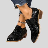 Éloïse | Bottines Tressées à Talon Bloc