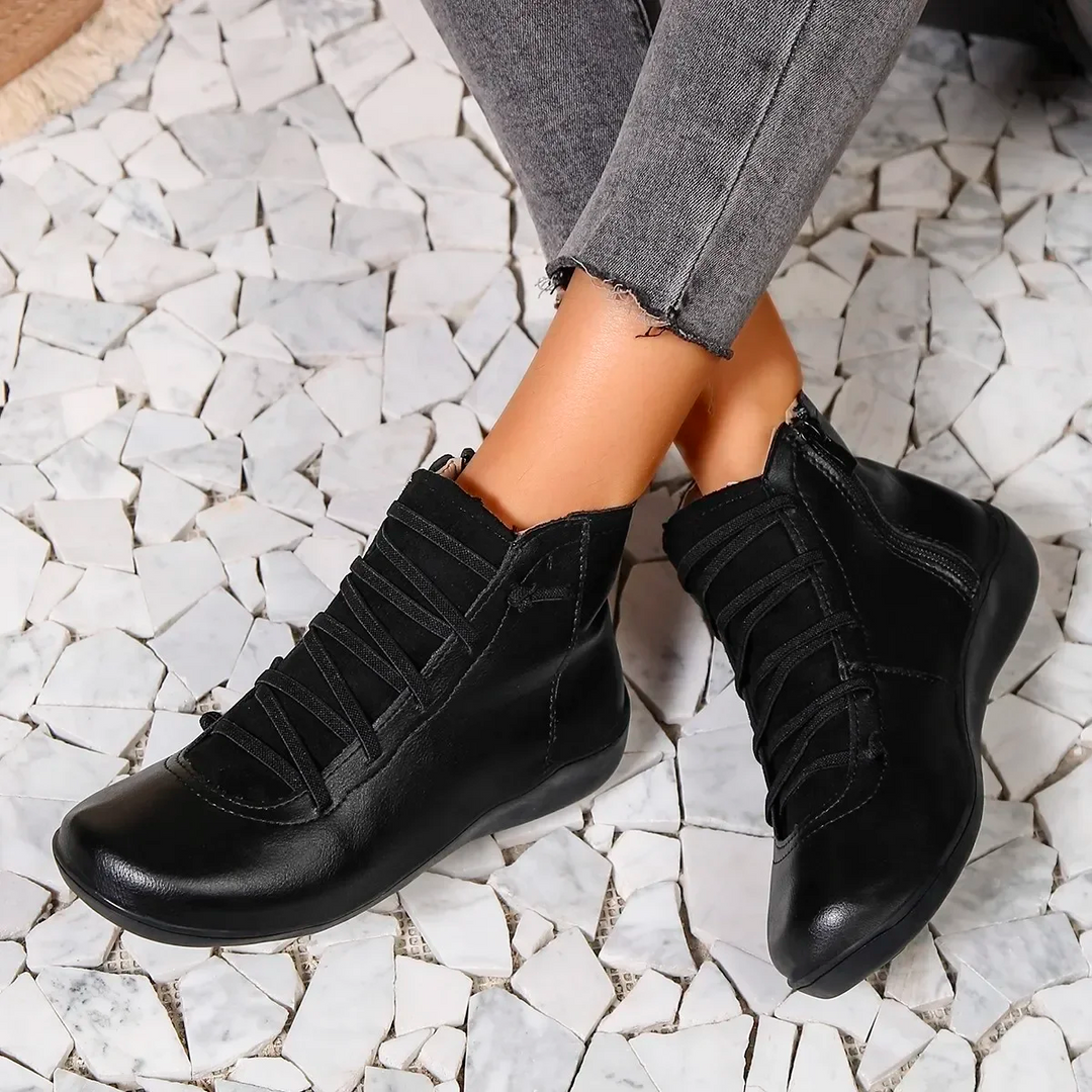 Héloïse bottines zippées à semelle antidérapante Léonie Varenne vue 2
