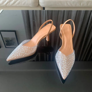 Margot escarpins à bride arrière et strass Léonie Varenne vue 4