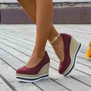 Aurore | Mocassins Compensés à Plateforme