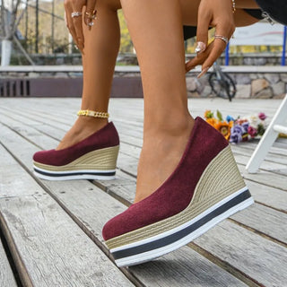 Aurore | Mocassins Compensés à Plateforme