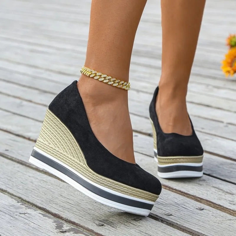 Aurore | Mocassins Compensés à Plateforme