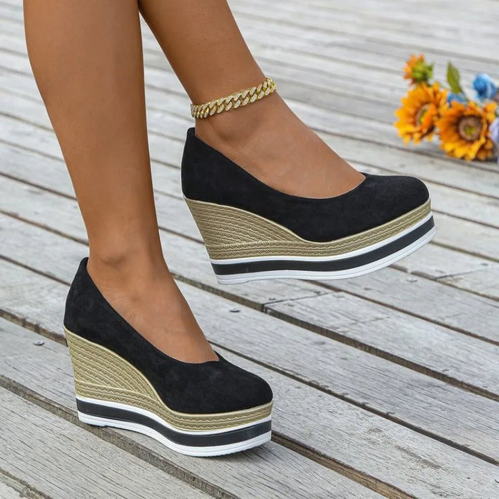 Aurore | Mocassins Compensés à Plateforme