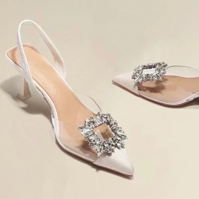 Delphine escarpins pointus à boucle strass Léonie Varenne vue 2