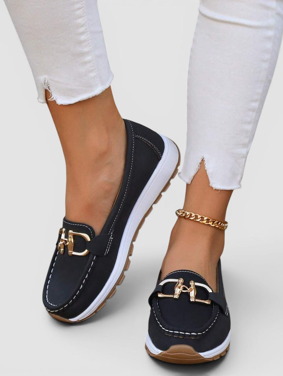 Hélène mocassins classiques en cuir Léonie Varenne vue 1