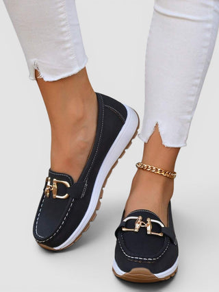 Hélène mocassins classiques en cuir Léonie Varenne vue 1